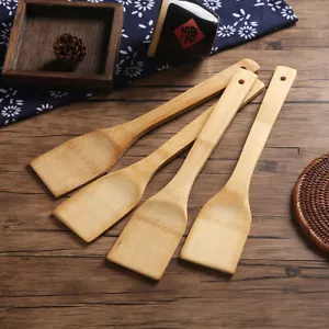 USA Utensils Spatula Spoon Shovel Cooking Kitchen Wooden Bamboo Tools 2/4/6Pcs - Picture 1 of 12