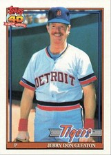 1991 Topps Baseball Jerry Don Gleaton Detroit Tigers #597