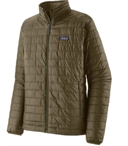 Patagonia Nano Puff Jacket Mens Sz S Sage Khaki Green Full Zip Primaloft Quilted - Picture 1 of 5