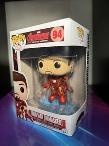 Funko Pop Marvel Avengers Age of Ultron Iron Man Unmasked 94 MCU Vaulted Retired - Picture 1 of 11
