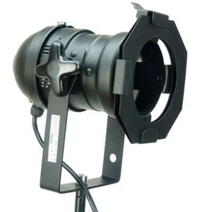 PAR 36 ACL Scheinwerfer Schwarz Spot Light mit Kabel, Stecker, Farbfilterrahmen - Bild 1 von 9