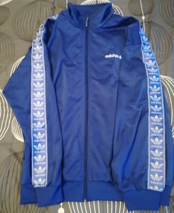 ADIDAS GIACCA TUTA D8 F192 VINTAGE 90' SPORT CALCIO BUONE CONDIZIONI FELPA SOPRA - Foto 1 di 7
