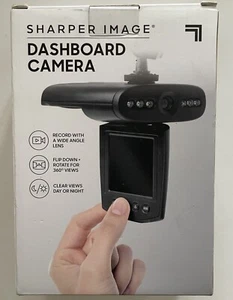 Sharper Image Dash Cam Camera for Dashboard 360 Degrees View - Black - Picture 1 of 7