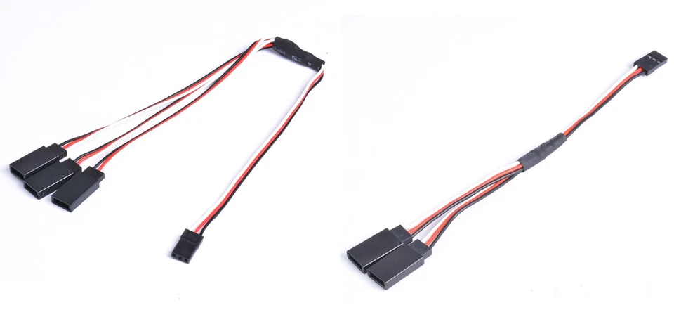 RC Servokabel Verlängerungskabel Y Kabel Splitter Futaba JR Stecker zu Buchse - Bild 1 von 1