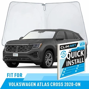 Front Auto Windshield Cover Sun Shade for 20-25 Volkswagen Atlas Cross Sport - Picture 1 of 8