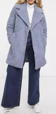 Abrigo polar de peluche azul Gianni Feraud 299223 talla US12 Foto 1 de 3