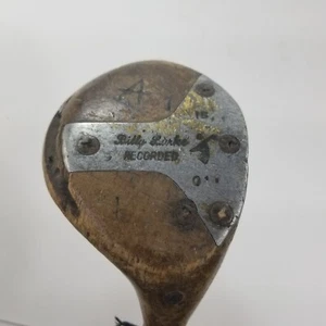 Vintage Billy Burke Recorded Persimmon Wood Golf Club - Picture 1 of 14
