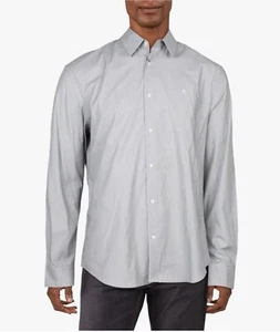 Calvin Klein Mens Pinstripe Cotton Button-Down Shirt Size Small/ MRSP $85 - Picture 1 of 4