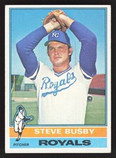 Steve Busby 1976 Topps #260 Kansas City Royals VG-EX {0615