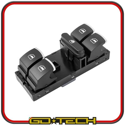 PULSANTIERA ALZACRISTALLI SKODA FABIA OCTAVIA II YETI SUPERB ROOMSTER CROMATO - Imagen 1 de 4