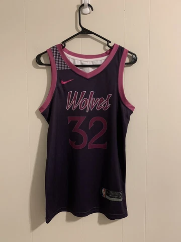 Prince Purple City Nike Karl-Anthony Towns Swingman Timberwolves Jersey Women XL Cover