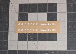 ODYSSEY BMX TWOMBOLT CRANK DECAL SET - Picture 1 of 1