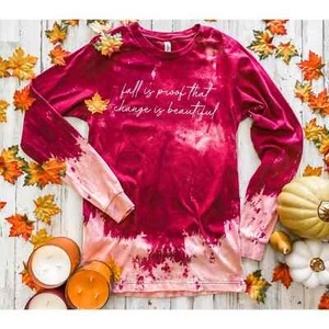 ALABAMA THREADS FALL IS PROOF DISTRESSED (MAROON) LONG SLEEVE TEE-MED-CLEARANCE! - Picture 1 of 2