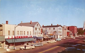 Postal MA Wakefield Main Street & Albion Colonial Spa Massachusetts años 60 - Imagen 1 de 2