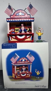 Dept 56 Snow Village Uncle Sam’s Fireworks Stand #54974 With Original Box - Picture 1 of 6