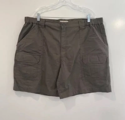 Pantalones Cortos Savane Verde Senderismo Carga 7" Bolsillos Para Hombre Talla 42 Foto 1 de 4