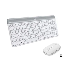 Logitech MK470 Slim Inalámbrico Combo Blanco Mouse Teclado Muy Bueno - Imagen 1 de 3