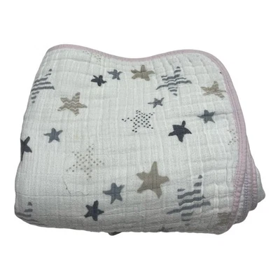 Aden & Anais Dream Blanket Quilt Muslin 4-Layer Boutique Rock Star Pink - Image 1 of 4