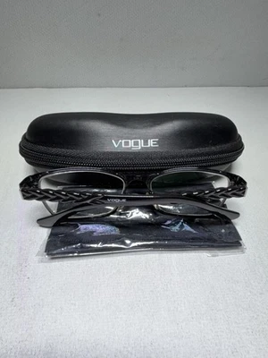 VOGUE VO 3947 352 GAFAS NEGRAS AUTÉNTICAS RX MUJER 52-16-135 Estilo Trenza  Foto 1 de 4