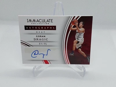 GORAN DRAGIC 2015-16 IMMACULATE COLLECTION AUTOGRAPHS /25 MIAMI HEAT NBA - Image 1 of 2