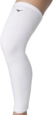 Soporte de rodilla de voleibol Mizuno súper largo V2MYA011 blanco de Japón Foto 1 de 4