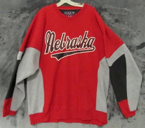 Vintage Nebraska Huskers Cornhusker Galt Sand Red Gray sweatshirt Mens XL - Picture 1 of 7