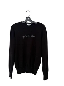 Lingua Franca Pullover Medium schwarz Kaschmir zu eng - Bild 1 von 4