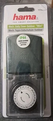 Hama 137262 Mini Tages-Zeitschaltuhr Outdoor Schwarz - Bild 1 von 2