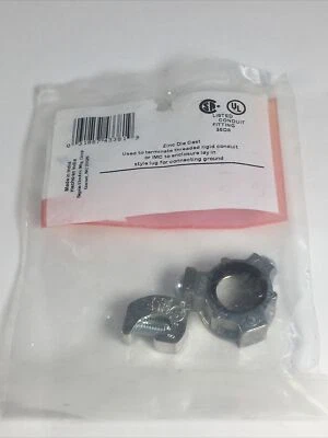 Sigma Electric 43381 ProConnex Zinc Die Cast Insulated Grounding Bushing 1/2 in. - Image 1 of 4