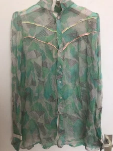 Camicia donna Diesel Floraq chiffon 100% seta - Foto 1 di 9