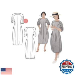 Style Arc Sewing Pattern - Gertrude Designer Dress (Sizes 04-16) - Picture 1 of 5
