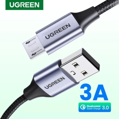Ugreen Micro USB Cable 3A Fast Charging USB Data Cable For Samsung Xiaomi HTC - Image 1 of 4