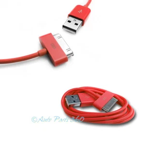 100X 10FT USB 30 PIN RED CABLE DATA SYNC CHARGER SAMSUNG GALAXY TAB TABLET 10.1 - Picture 1 of 1