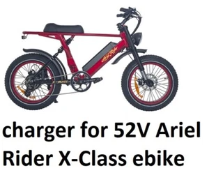🔥Smart Charger for 52v Ariel Rider Rideal X Class ebike (special 3 pin PRONG) - Picture 1 of 6