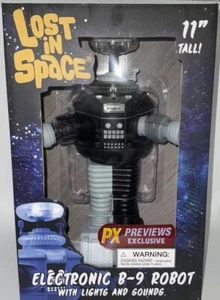 Diamond Select Toys PX Anteprime Esclusivo Robot Elettronico B-9 11" Lost in Space - Foto 1 di 8