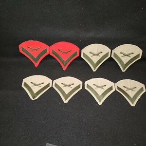 VTG Patches Rifle 2 Red 6 Green Aprox 3.5" x 4" Set of 8 - Picture 1 of 7