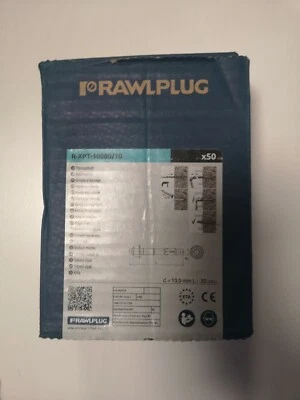 Rawlplug R XPT M10 x 80 mm Perno Pasante Hormigón Anclaje Tornillo Perno Fijación 1 caja Foto 1 de 2