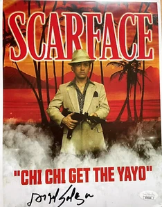 “Scarface” Angel Salazar “Chi-Chi” Autographed Photo  JSA Certified - Picture 1 of 8