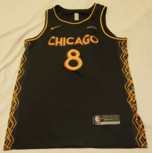 NWOT Nike Zach LaVine City Edition Swingman Jersey - Black - Men's Size 52 XL - Picture 1 of 4