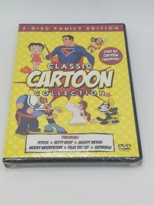Classic Cartoon Collection (DVD, 2014, 2-DISC SET) 6.75HRS Popeye Betty Boop NEW - Picture 1 of 4
