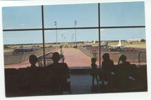 Love Field Dallas TX Airport Observation Balcony Postcard Texas - Picture 1 of 2