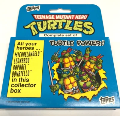 1990 Teenage Mutant Hero Turtles Cartoon Card Full Set (66)-Ireland - Image 1 of 3