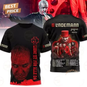 Till Lindemann T-Shirt 3D All Size bLACK MEn and women EG1231 - Picture 1 of 3