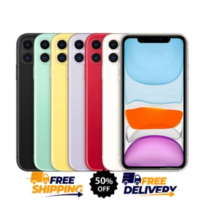 Apple iPhone 11 6.1" 128-64GB Unlocked Verizon Cricket Spectrum Tmobile LTe - Afbeelding 1 van 9