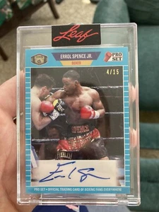 2021 LEAF PRO SET ERROL SPENCE JR Autograph BOXING Card 4/15 - Picture 1 of 1