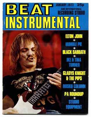 Beat Instrumental Magazine No 116 January 1973 Elton John Black Sabbath Humble - Image 1 of 2