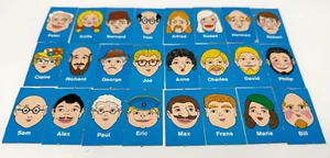 Vintage Guess Who? by MB Games 1979 Full Set of 24 Blue Face Cards  ~ VGC - Picture 1 of 2