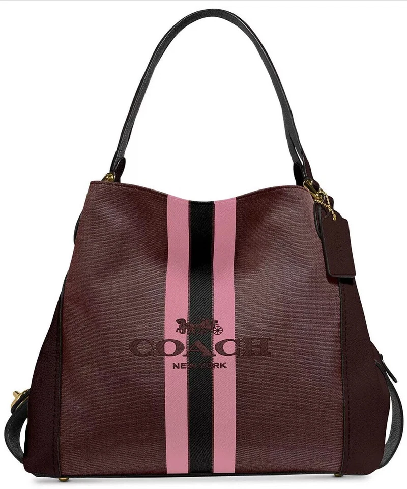 Coach 69815 Horse and Carriage Jacquard Edie 31 Shoulder Bag Hobo Tote