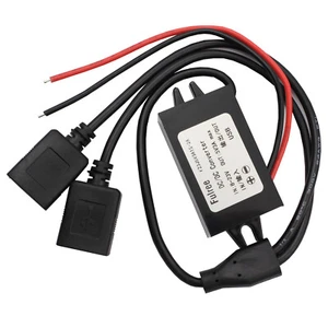 NEW Dual 2 USB DC-DC Car Charger Converter Module 12V To 5V 3A Power Adapter - Picture 1 of 3
