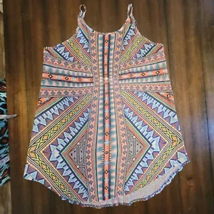 Blusa para mujer talla M junior talla L (11-13) coral azulado sin mangas estilo lindo - Imagen 1 de 7